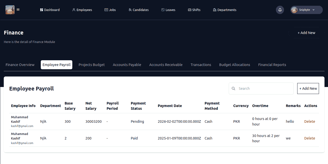 Payroll System